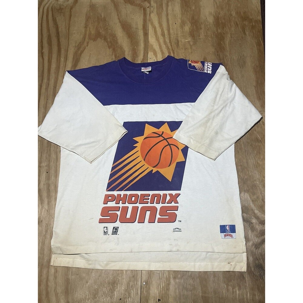 Phoenix Suns Nutmeg T-Shirt NBA Basketball Vintage 90s Men XL Made in the USA H6